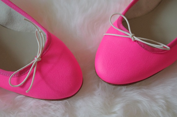 newstuff ballerines Anniel rose fluo