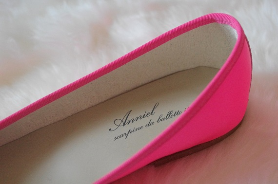 ballerines Anniel rose fluo