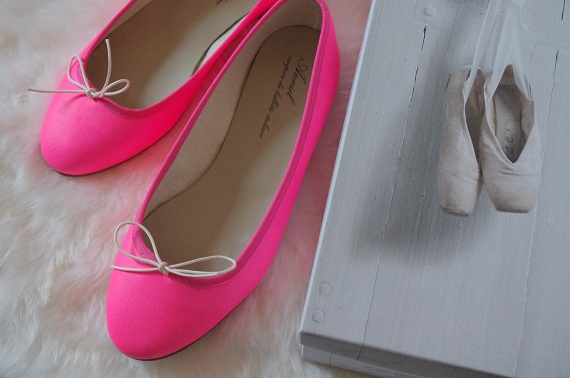 ballerines Anniel rose fluo