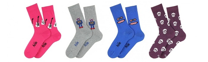 chaussettes fantaisies françaises homme Achile