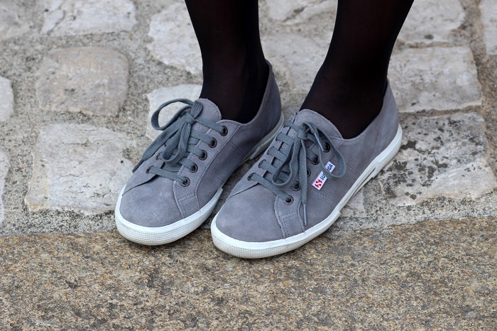 baskets sneakers Superga grises