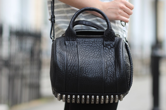 sac Alexander Wang Rockie noir nickel